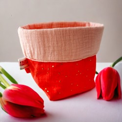 Panier de rangement tulipes