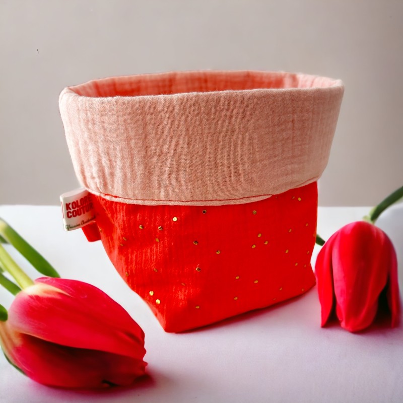 Panier de rangement tulipes