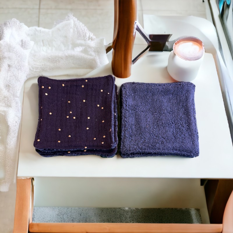 Lingettes démaquillantes lavables